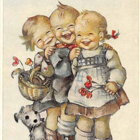 Старинные детские открытки