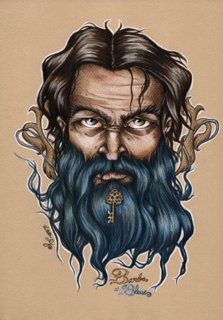 Синяя борода картина