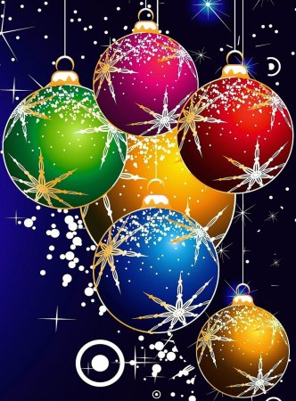 Анимация новогодние шары