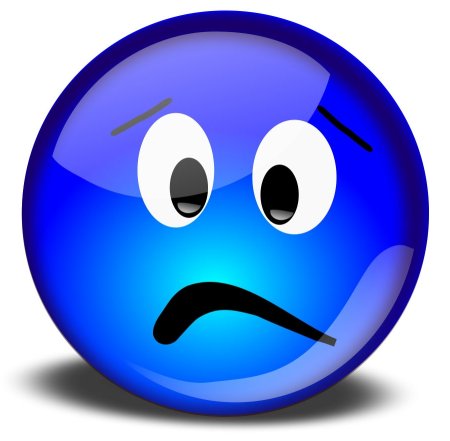 Грустный и веселый смайлик