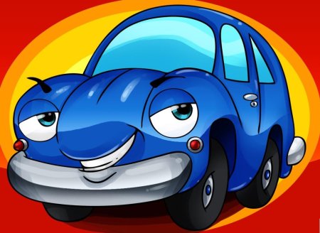 Мультяшный автомобиль