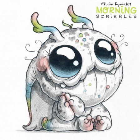 Рисунок милого монстрика