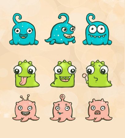 Картинки для срисовки монстрики