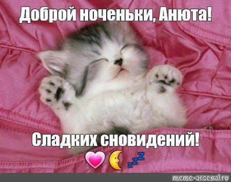 Спокойной ночи Анюта