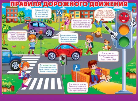 Плакат по правилам дорожного движения