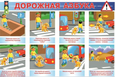 Правила дорожного движения для детей