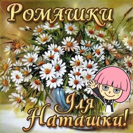 Цветы ромашки для Наташки
