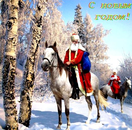 С наступающим новым годом казаки