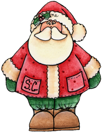 Дед Мороз в мультяшном стиле