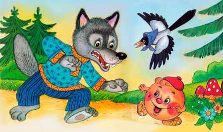 Колобок заяц волк медведь лиса