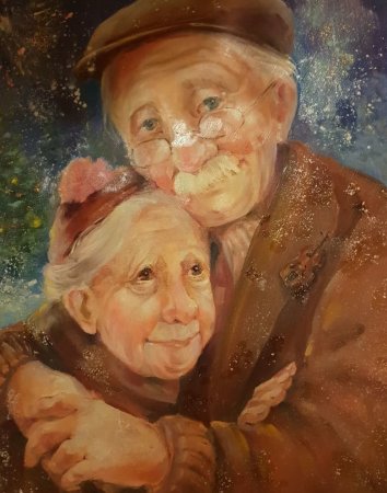 Картина счастливая старость