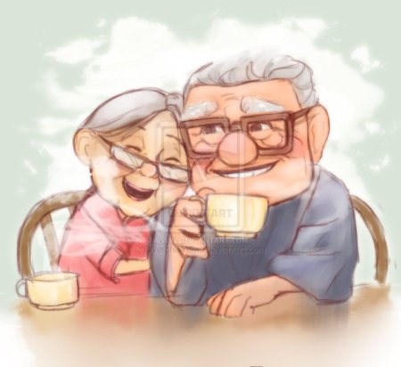 Карл Фредриксен с бабушкой