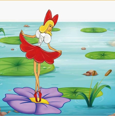 Дюймовочка фон