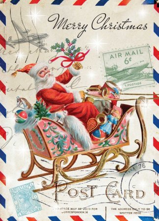 Новогодние открытки в стиле ретро