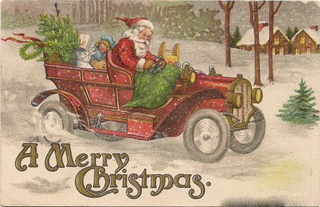 Американские новогодние открытки