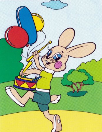 Заяц с барабаном