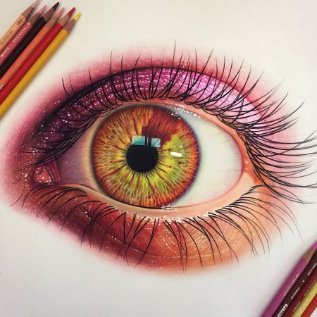 Рисунки цветными карандашами
