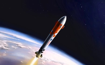Космическая ракета в космосе