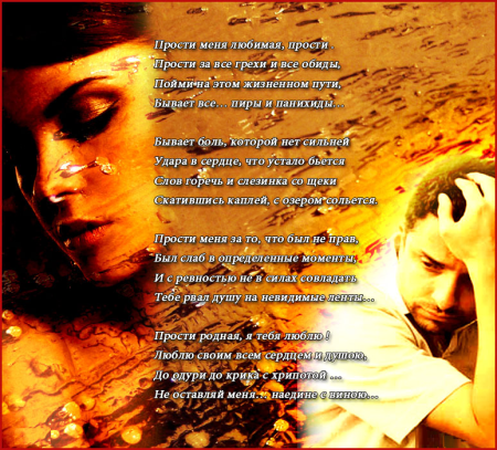 Стихи с извинениями