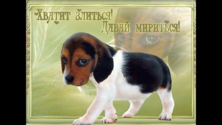 Открытка давай мириться
