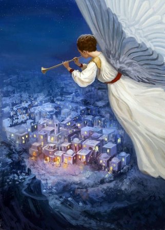Ангел трубит Рождество