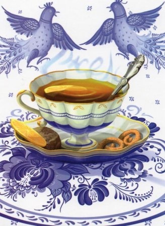Чаепитие из Гжели