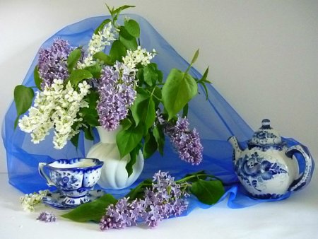 Гжель сирень