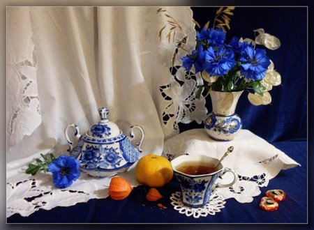 Гжель чаепитие