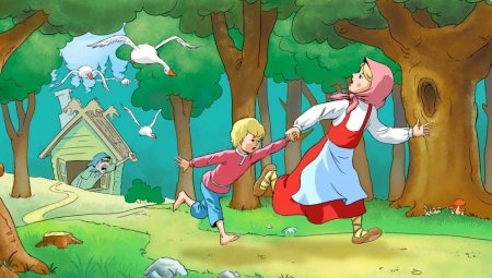 Сказка гуси лебеди