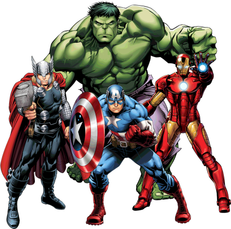 Тор Халк Железный человек Капитан Америка
