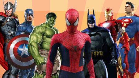 Халк человек паук тор Супермен Бэтмен Росомаха флеш Железный человек