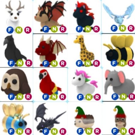 Питомцы в игре adopt me