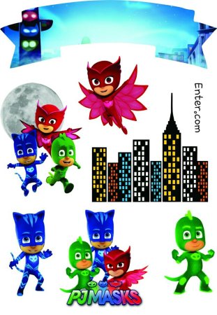 Герои в масках картинки для печати на торт