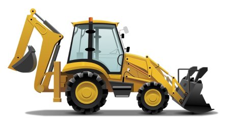 Трактор JCB вектор