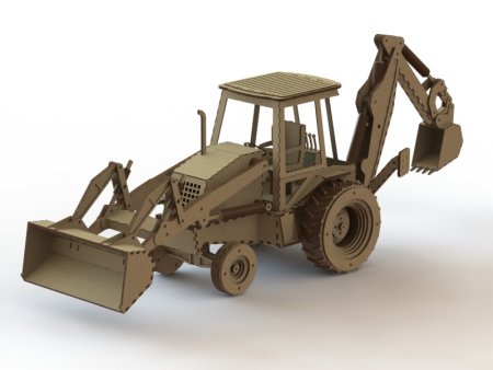 Трактор с ковшом