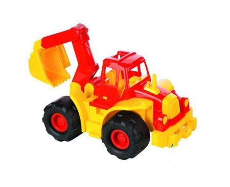 Трактор с ковшом настоящий