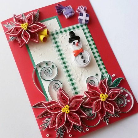 Квиллинг Рождественский подарок