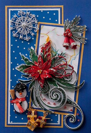 Квиллинг открытки на новый год