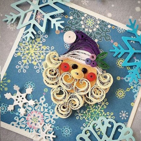 Новогодние композиции из квиллинга