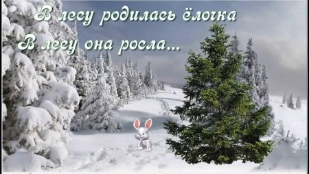 В лесу родилась елочка фото