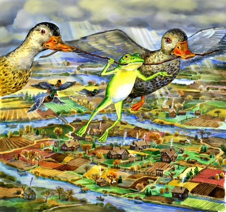 Гаршин лягушка путешественница утки