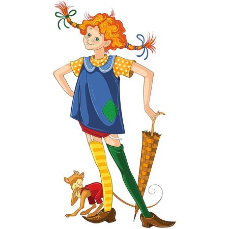 Пеппи длинный чулок