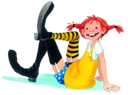 Пеппи длинный чулок