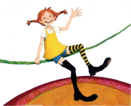 Пеппи длинный чулок