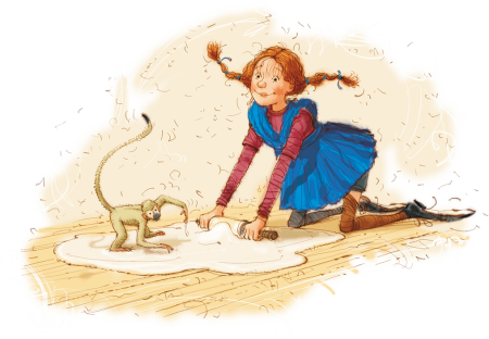 Пеппи длинный чулок