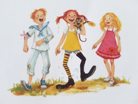 Аника Пеппи длинный чулок