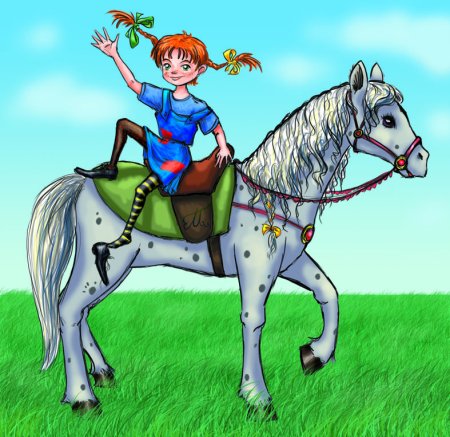 Пеппи длинный чулок