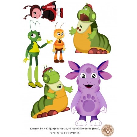 Персонажи мультфильма Лунтик