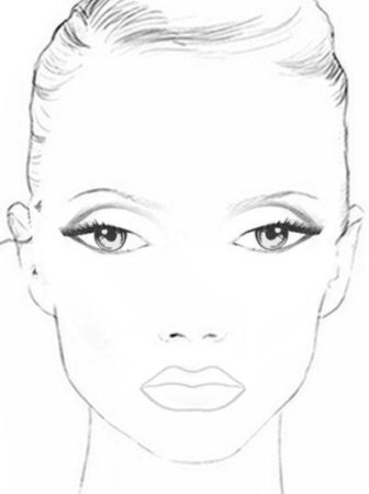Лицо девушки рисунок