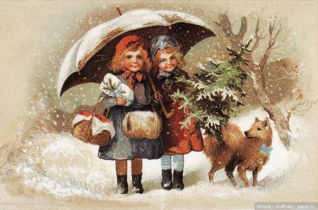 Старинные новогодние открытки
